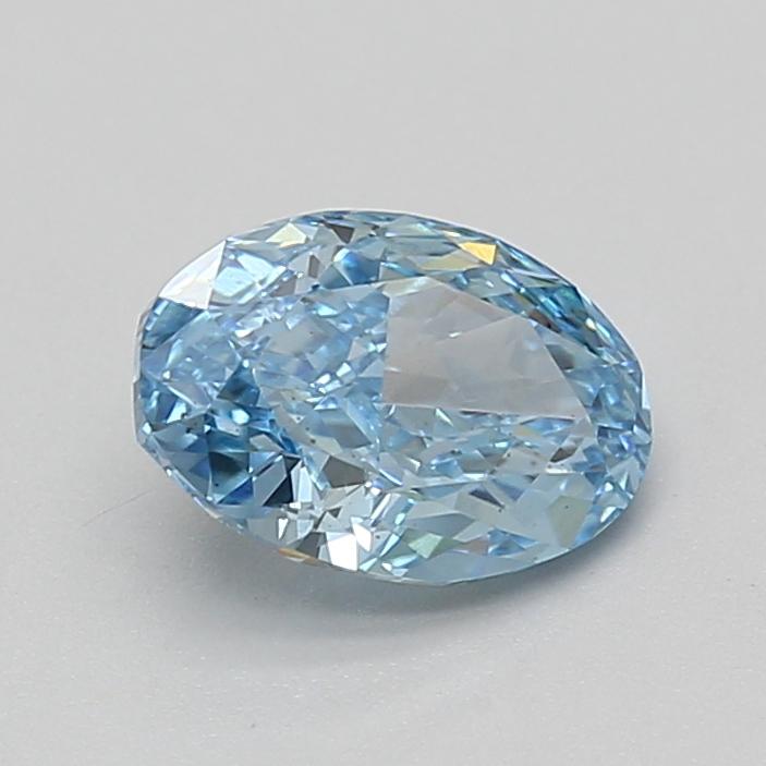 1.50 Ct. Fancy Vivid Blue Oval Lab Grown Diamond