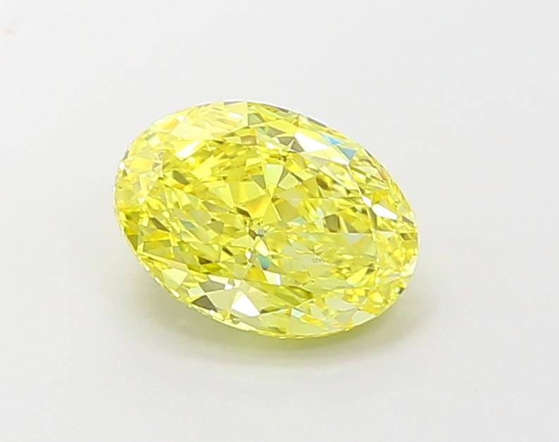 2.05 Ct. Fancy Vivid  Yellow Oval Lab Grown Diamond