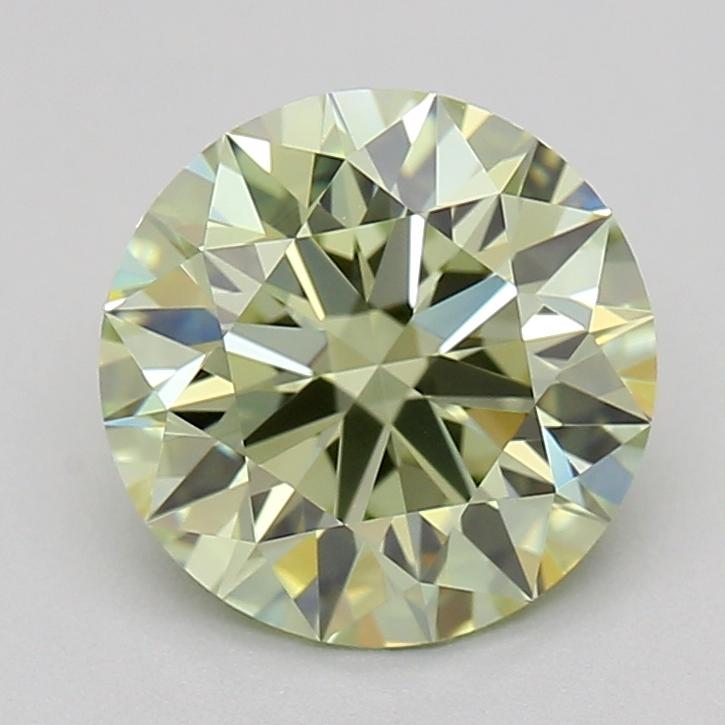 1.07 Ct. Fancy Intense Green Round Lab Grown Diamond