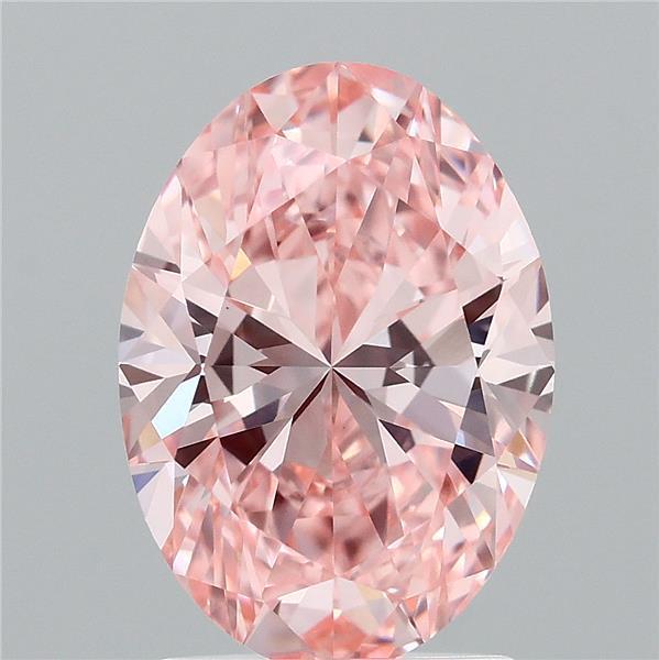 2.01 Ct. Fancy Vivid Pink Oval Lab Grown Diamond