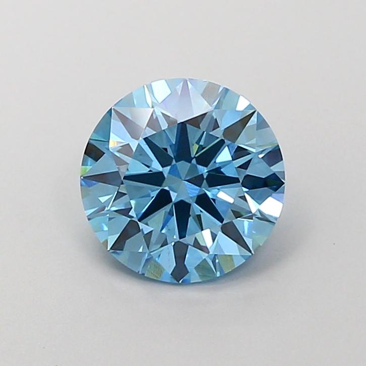 1.58 Ct. Fancy Vivid  Blue Round Lab Grown Diamond