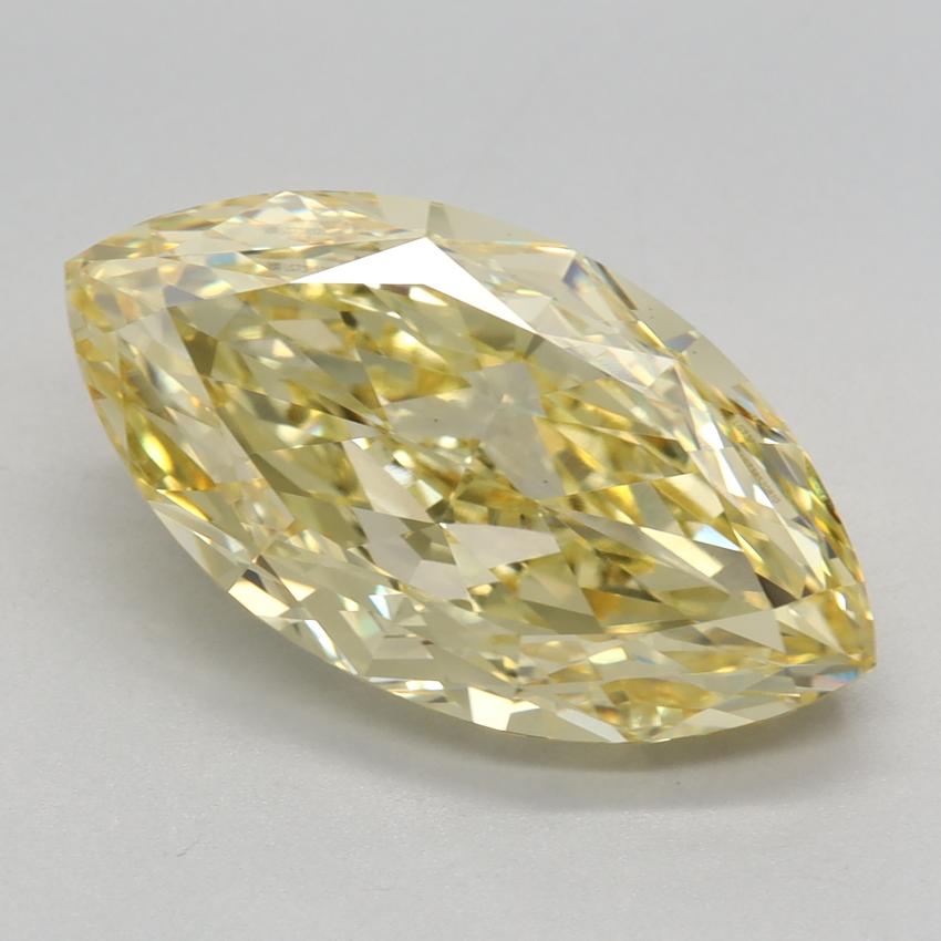 5.06 Ct. Fancy Intense Yellow Marquise Lab Grown Diamond