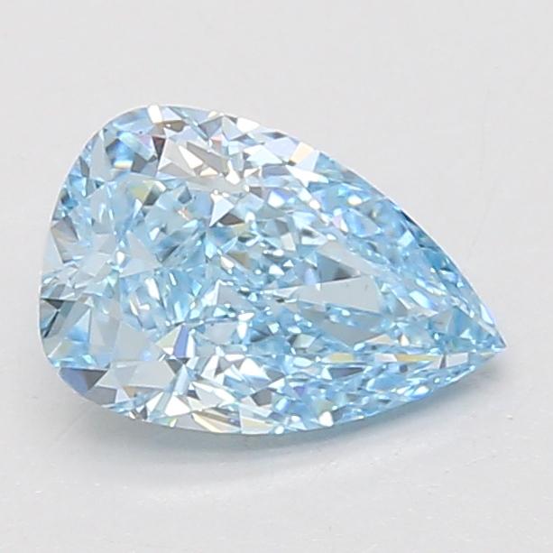 1.51 Ct. Fancy Vivid Blue Pear Lab Grown Diamond