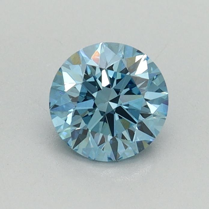 0.60 Ct. Fancy Vivid Blue Round Lab Grown Diamond