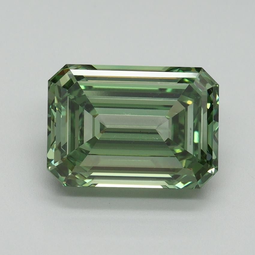 5.04 Ct. Fancy Vivid Green Emerald Lab Grown Diamond
