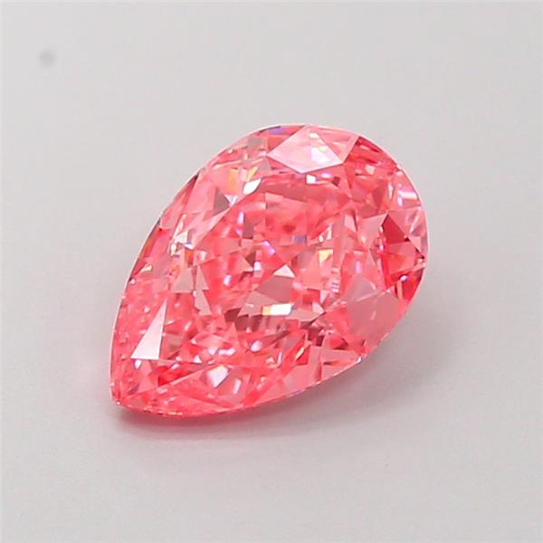 1.37 Ct. Fancy Vivid  Pink Pear Lab Grown Diamond