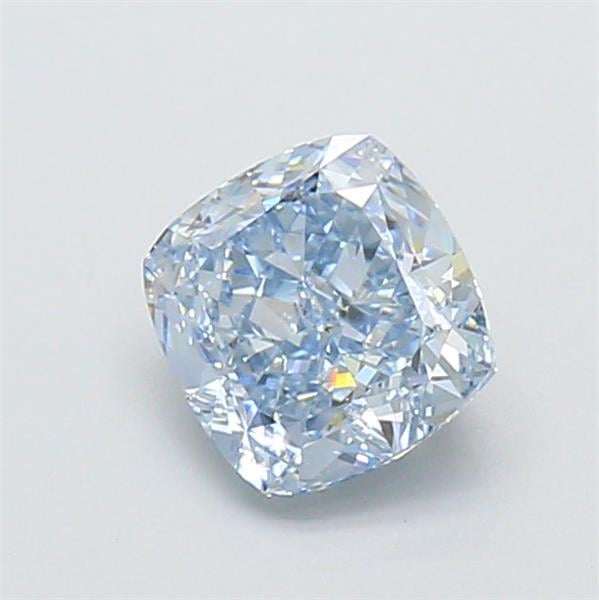 1.08 Ct. Fancy Intense Blue Cushion Lab Grown Diamond