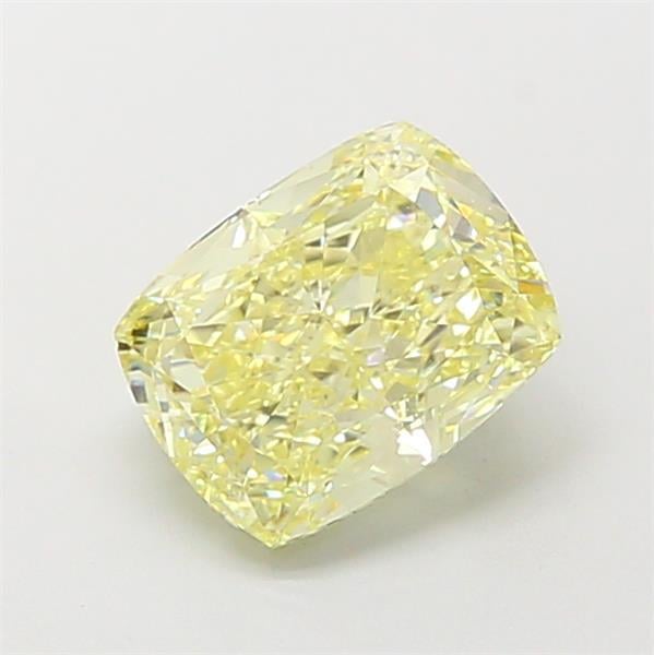 1.67 Ct. Fancy Light  Yellow Cushion Lab Grown Diamond