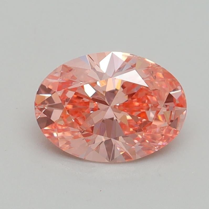 1.00 Ct. Fancy Vivid Pink Oval Lab Grown Diamond