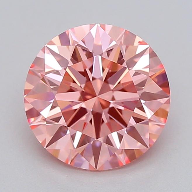 1.03 Ct. Fancy Vivid  Pink Round Lab Grown Diamond
