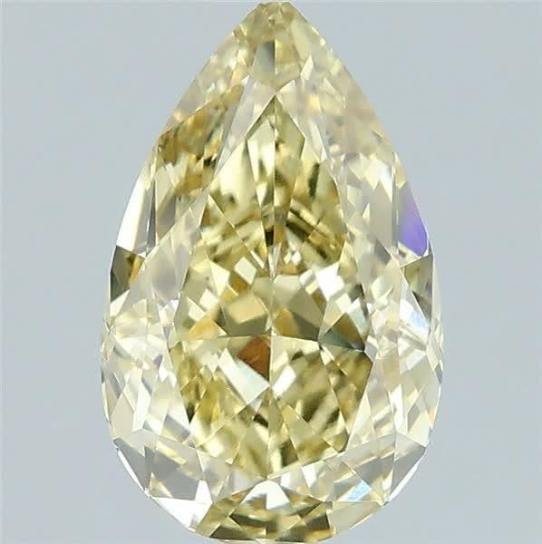 1.60 Ct. Fancy Intense  Yellow Pear Lab Grown Diamond