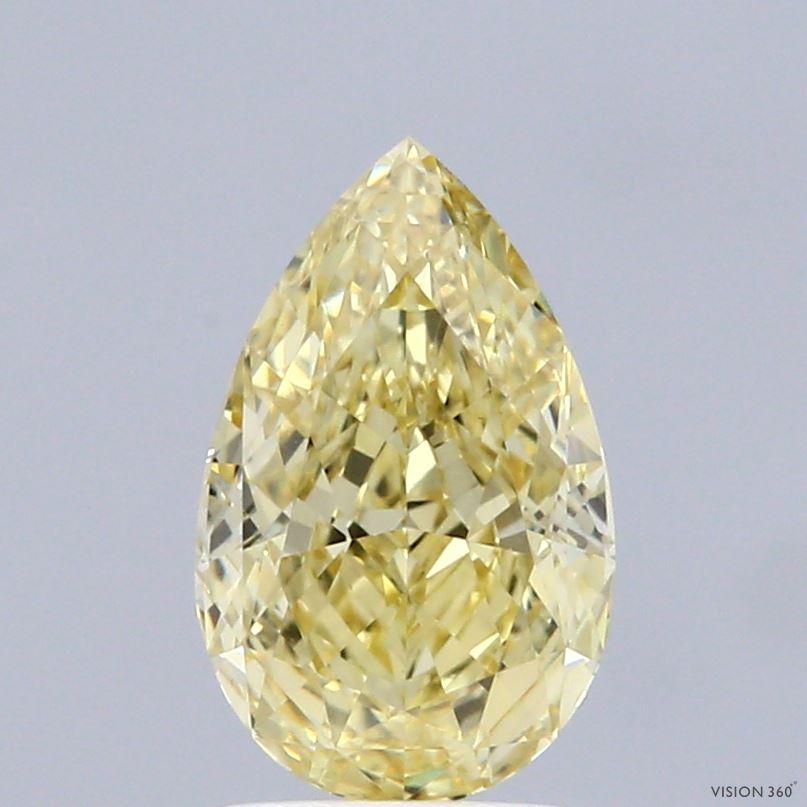 1.86 Ct. Fancy Intense Yellow Pear Lab Grown Diamond
