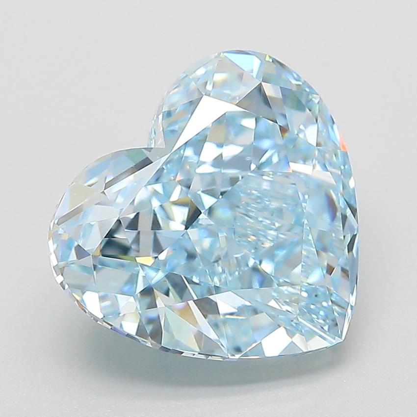5.13 Ct. Fancy Intense  Blue Heart Lab Grown Diamond
