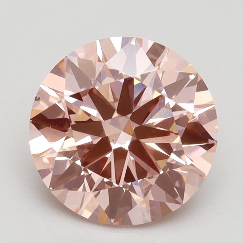 2.05 Ct. Fancy Intense Pink Round Lab Grown Diamond