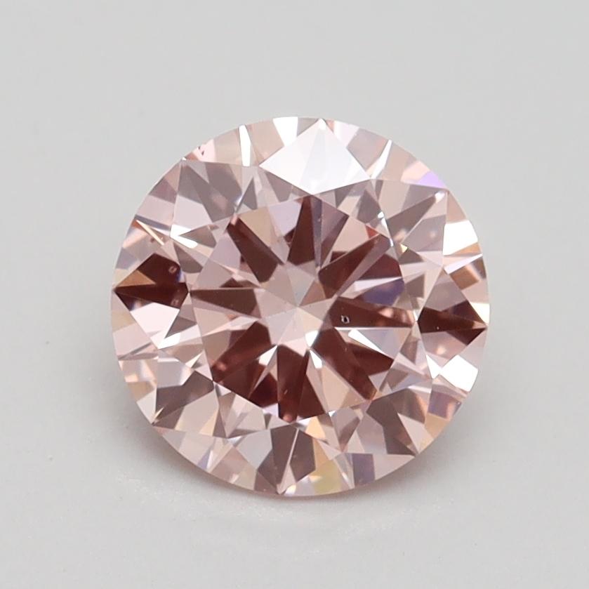 1.33 Ct. Fancy Intense Pink Round Lab Grown Diamond
