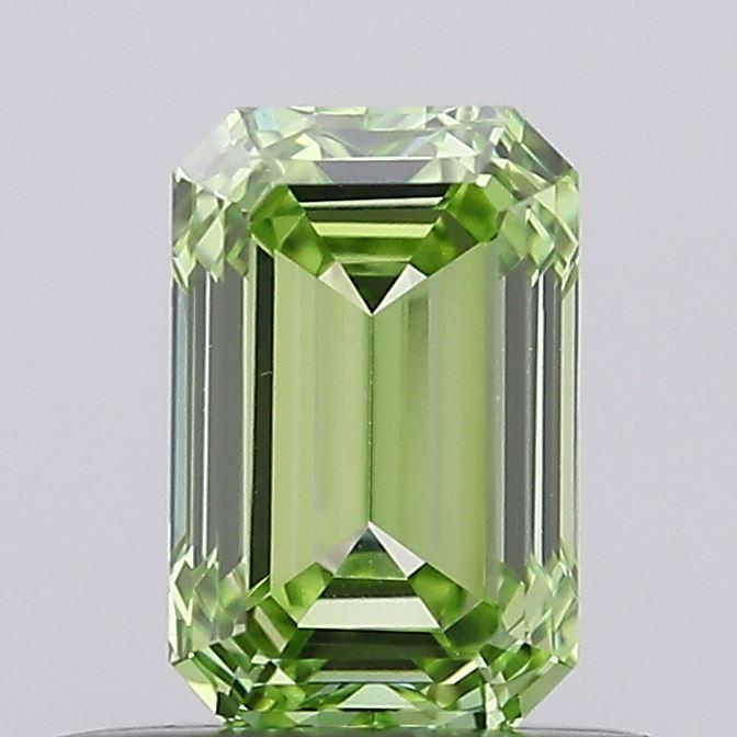 0.52 Ct. Fancy Intense Green Emerald Lab Grown Diamond