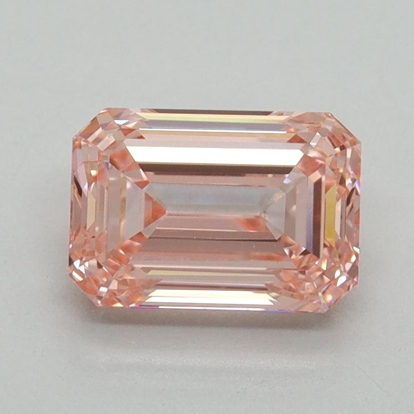 1.52 Ct. Fancy Vivid Pink Emerald Lab Grown Diamond