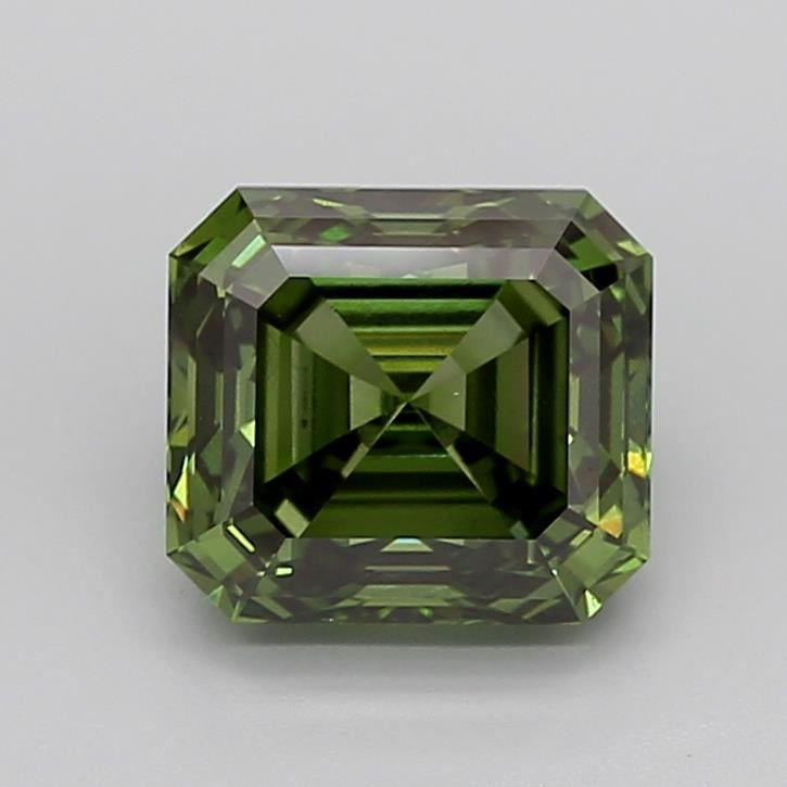 5.02 Ct. Fancy Vivid Green Emerald Lab Grown Diamond