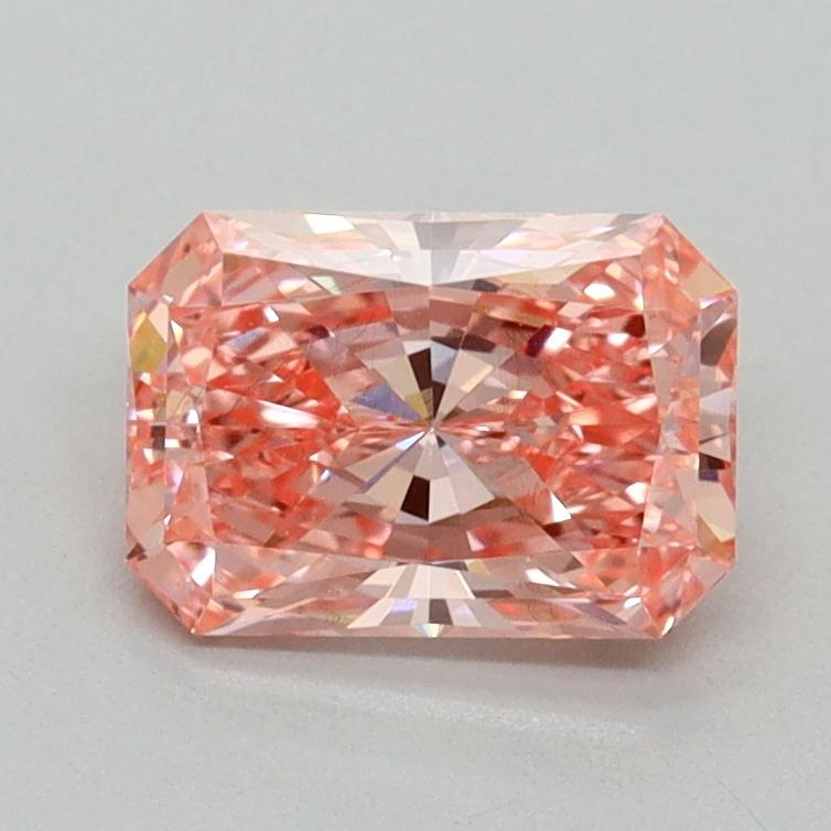 1.09 Ct. Fancy Vivid Pink Radiant Lab Grown Diamond