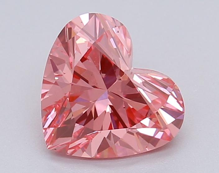 1.04 Ct. Fancy Vivid Pink Heart Lab Grown Diamond