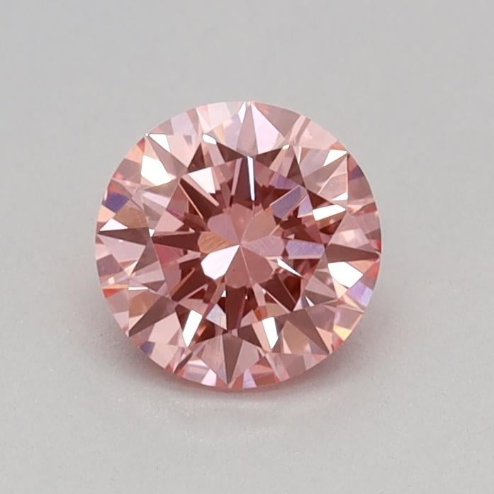 0.31 Ct. Fancy Vivid Pink Round Lab Grown Diamond