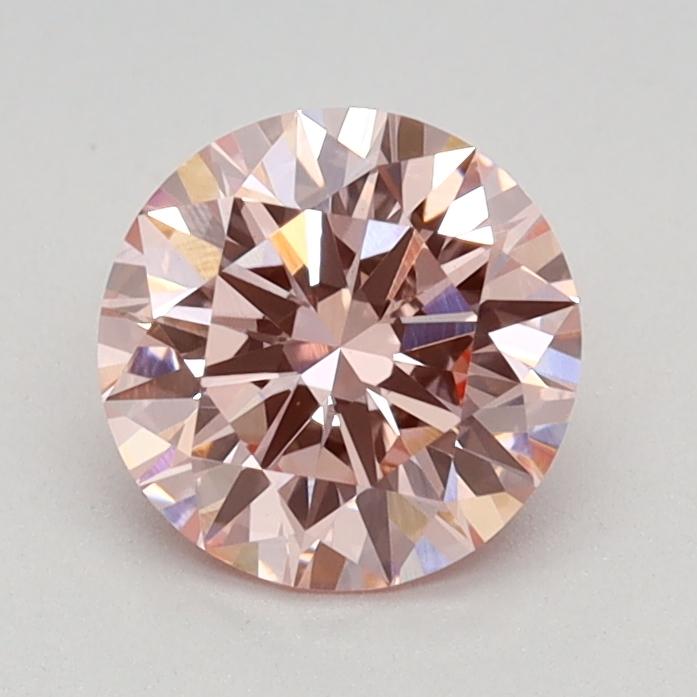 0.87 Ct. Fancy Intense Pink Round Lab Grown Diamond