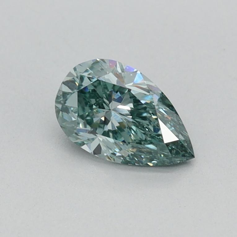 0.33 Ct. Fancy Vivid Green Pear Lab Grown Diamond