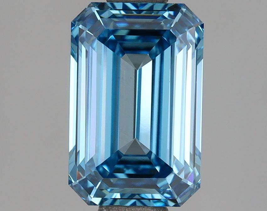 2.14 Ct. Fancy Vivid Blue Emerald Lab Grown Diamond