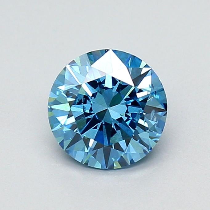 1.01 Ct. Fancy Vivid Blue Round Lab Grown Diamond
