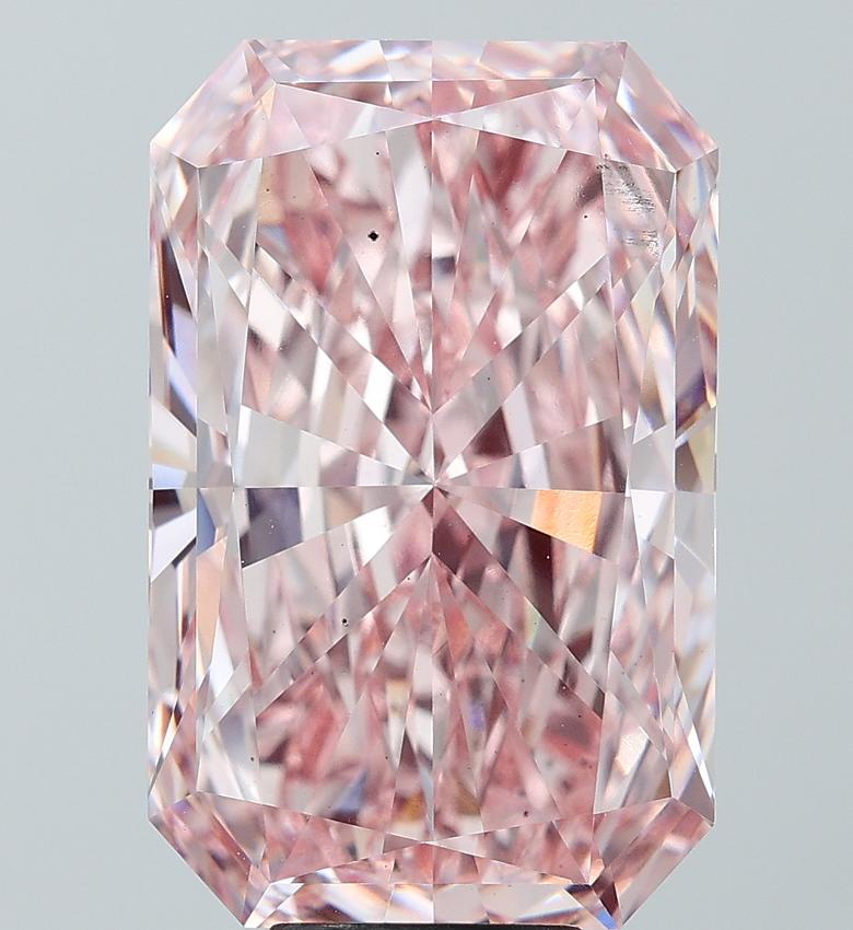 10.01 Ct. Fancy Intense Pink Radiant Lab Grown Diamond
