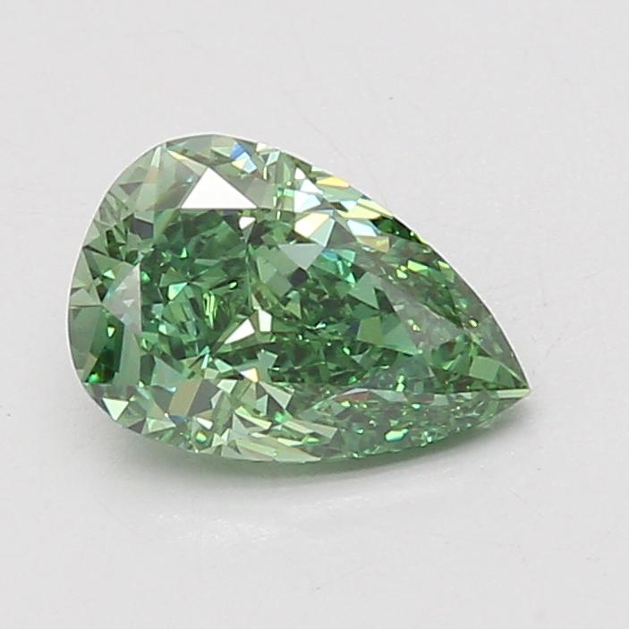 1.56 Ct. Fancy Vivid Green Pear Lab Grown Diamond