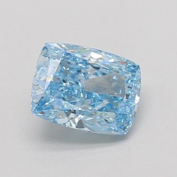 0.93 Ct. Fancy Vivid Blue Cushion Lab Grown Diamond
