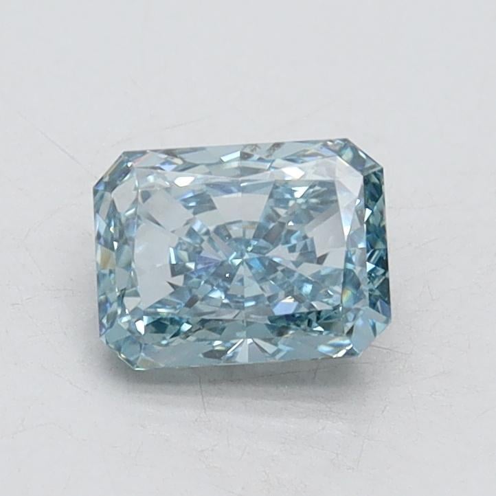 0.71 Ct. Fancy Vivid Blue Radiant Lab Grown Diamond