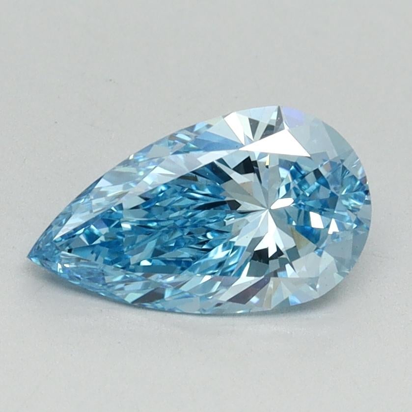 1.00 Ct. Fancy Vivid Blue Pear Lab Grown Diamond
