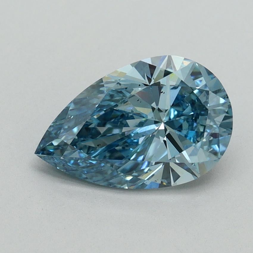 1.67 Ct. Fancy Vivid Blue Pear Lab Grown Diamond