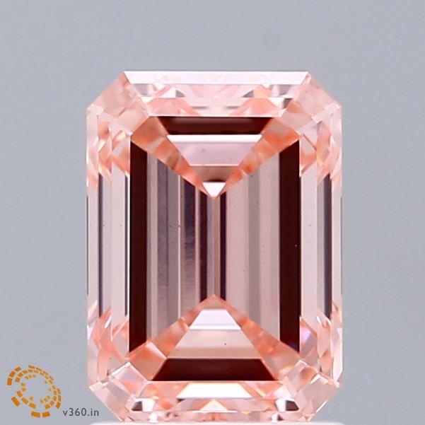 2.02 Ct. Fancy Vivid  Pink Emerald Lab Grown Diamond