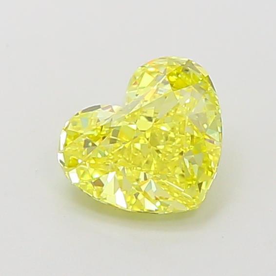 1.01 Ct. Fancy Vivid Yellow Heart Lab Grown Diamond