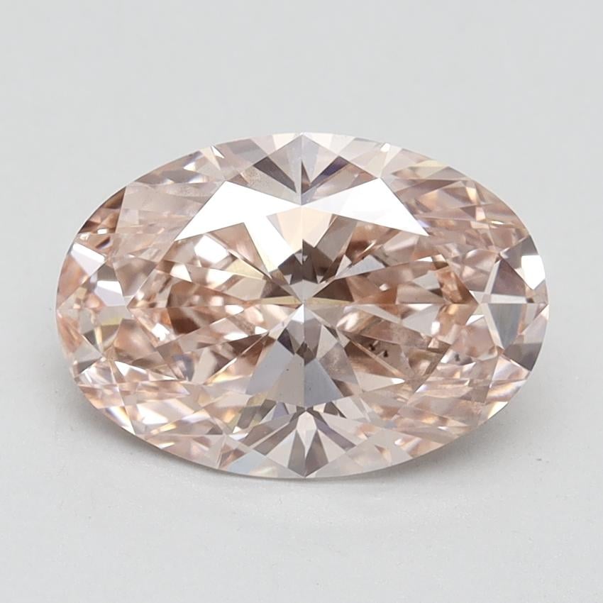 2.35 Ct. Fancy Vivid Pink Oval Lab Grown Diamond