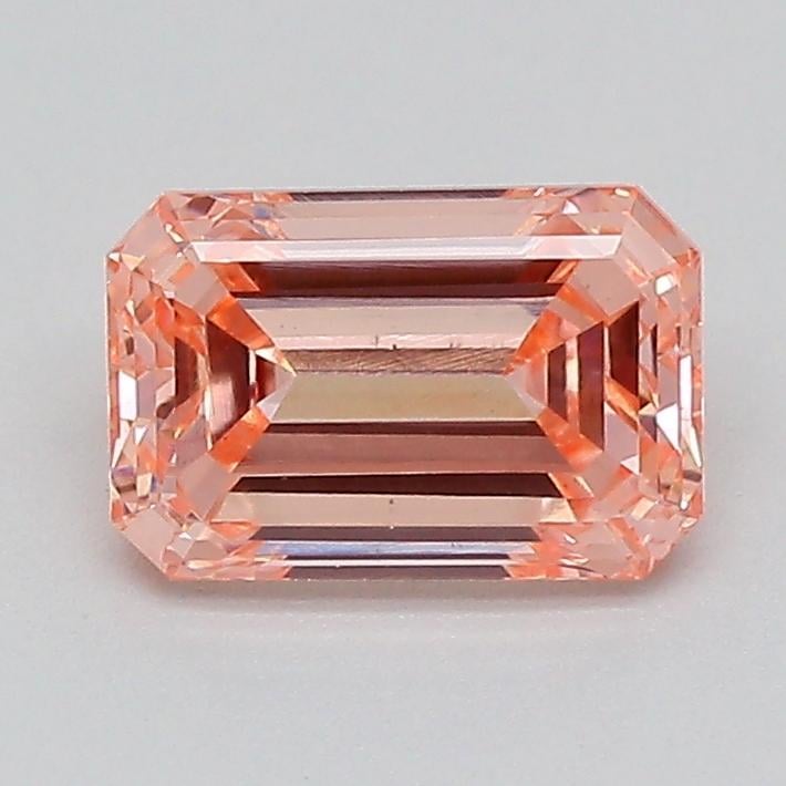 0.65 Ct. Fancy Vivid  Pink Emerald Lab Grown Diamond