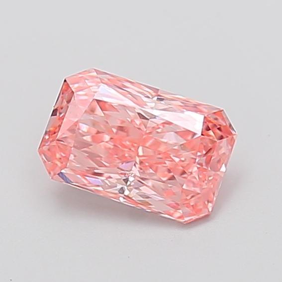 1.12 Ct. Fancy Vivid  Pink Radiant Lab Grown Diamond