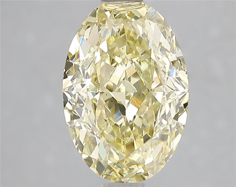 3.07 Ct. Fancy Intense Yellow Oval Lab Grown Diamond
