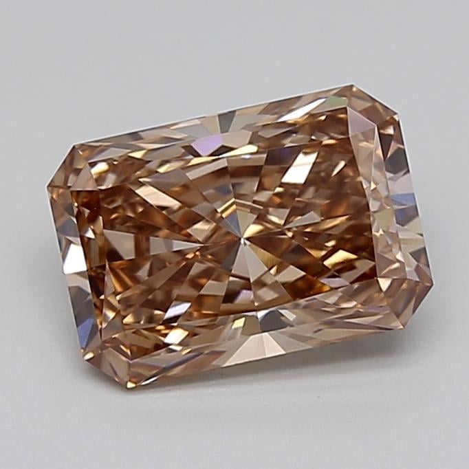 2.54 Ct. Light  Brown Radiant Lab Grown Diamond