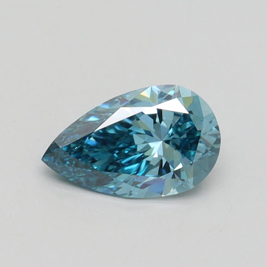 0.71 Ct. Fancy Vivid Blue Pear Lab Grown Diamond