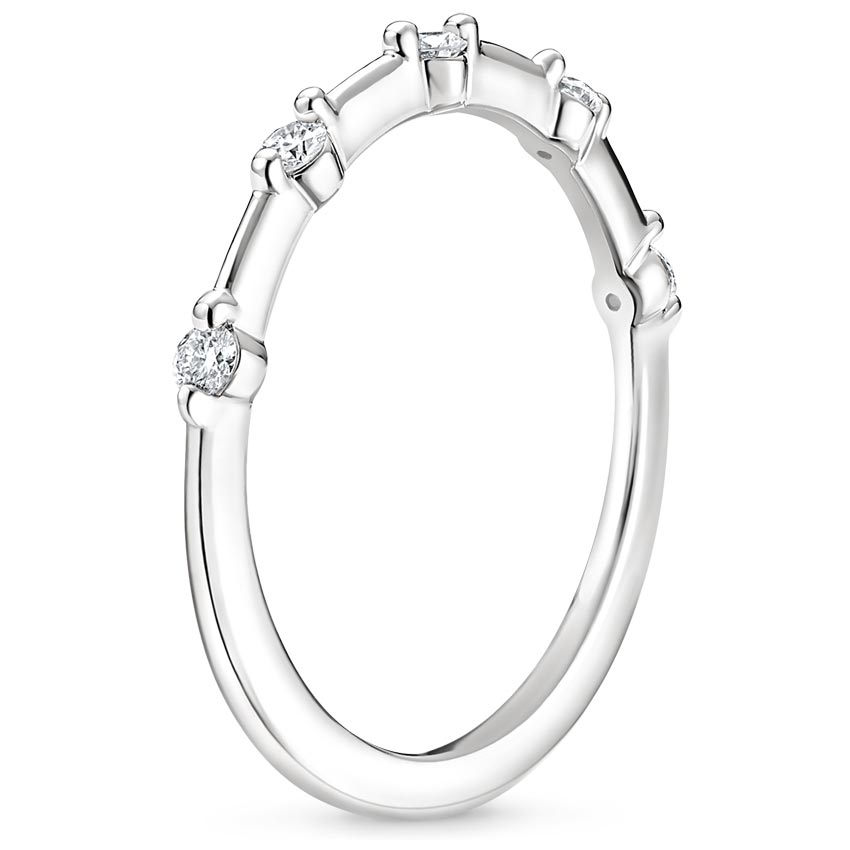 Platinum Aimee Diamond Ring, large side view