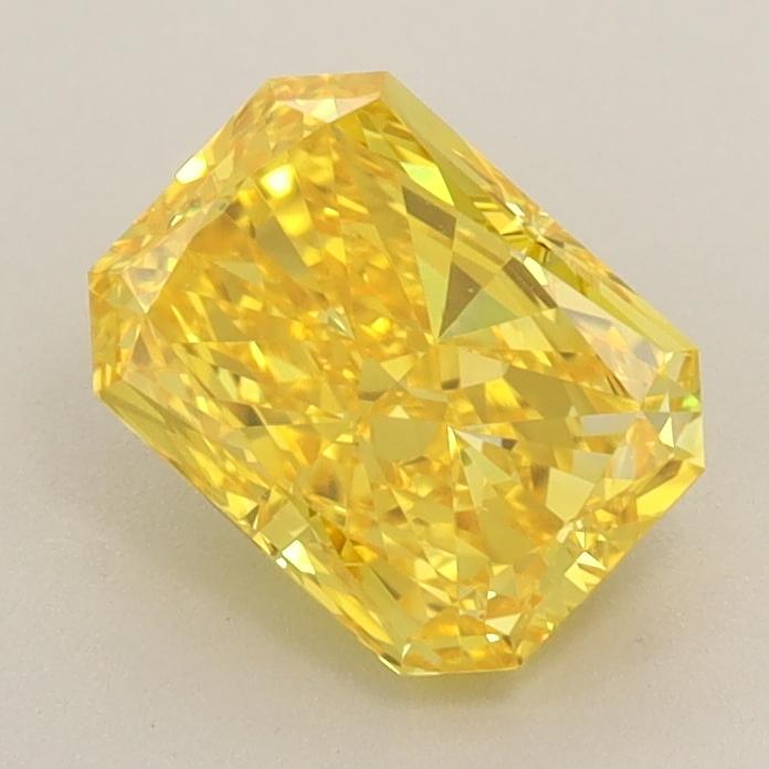 1.27 Ct. Fancy Vivid  Yellow Radiant Lab Grown Diamond