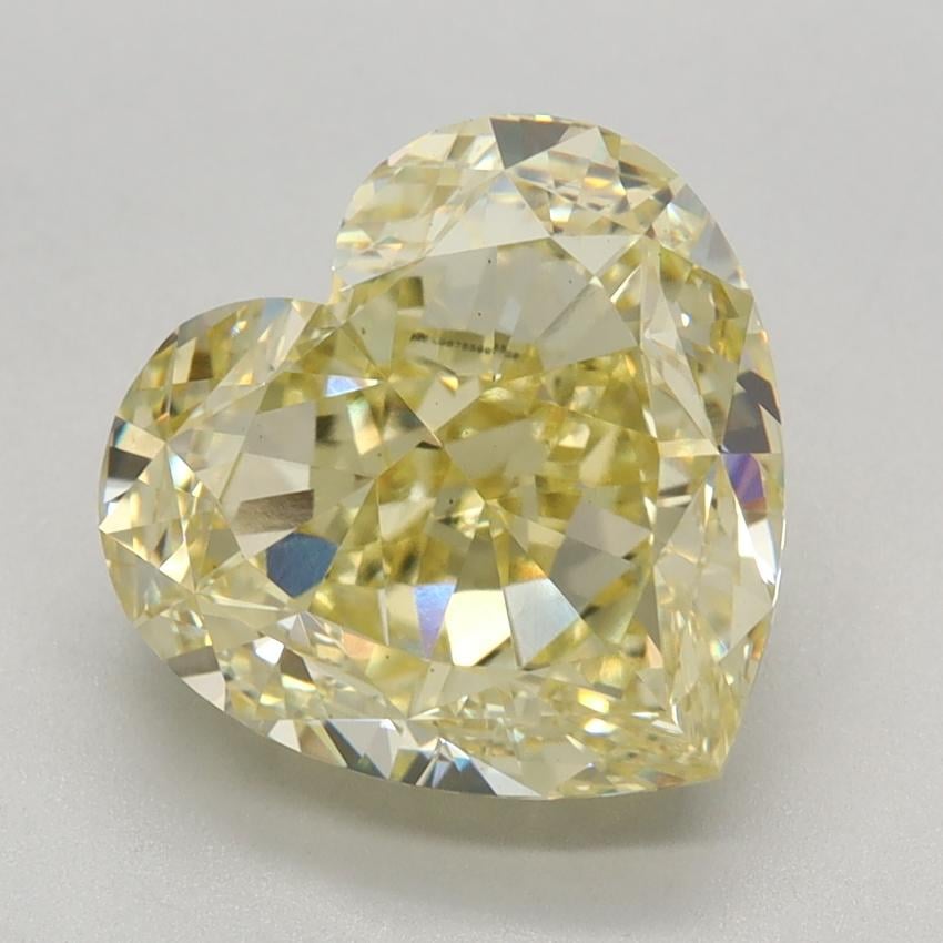 3.84 Ct. Fancy Intense Yellow Heart Lab Grown Diamond