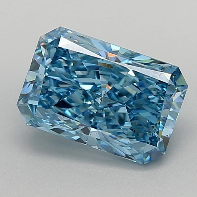 2.79 Ct. Fancy Vivid Blue Radiant Lab Grown Diamond