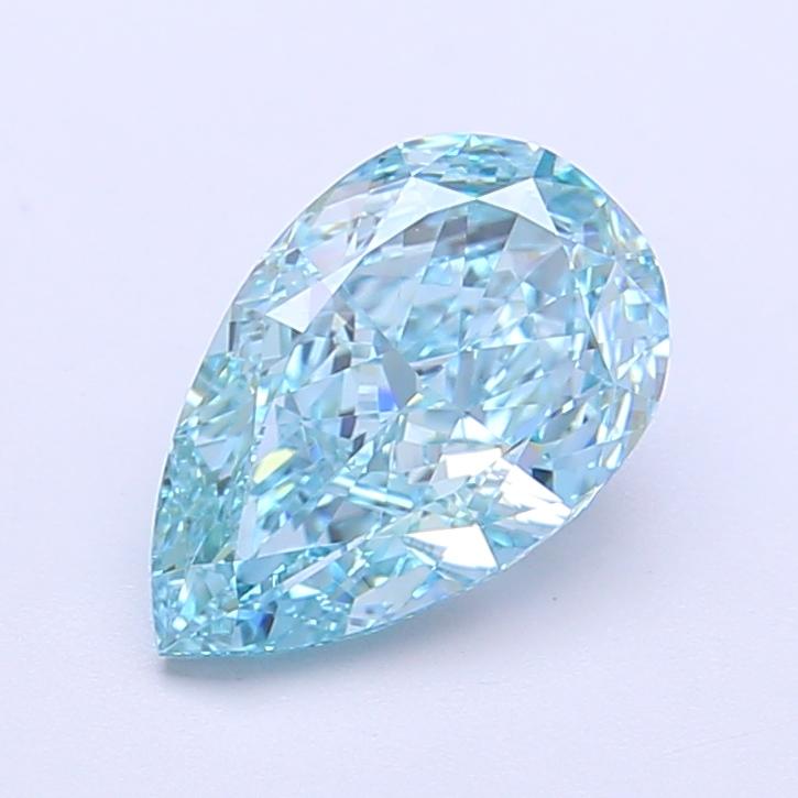 1.83 Ct. Fancy Vivid Blue Pear Lab Grown Diamond