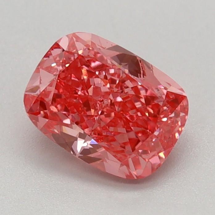 0.75 Ct. Fancy Vivid Pink Cushion Lab Grown Diamond
