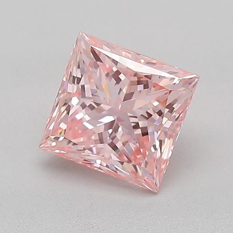 0.69 Ct. Fancy Intense  Pink Princess Lab Grown Diamond